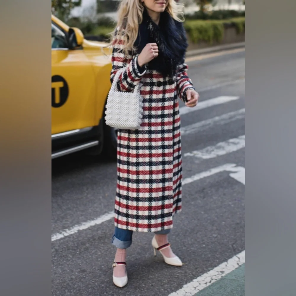 Boden Tweed Wool Blend Coat With Removable Faux Fur Collar - Picture 15 of 16